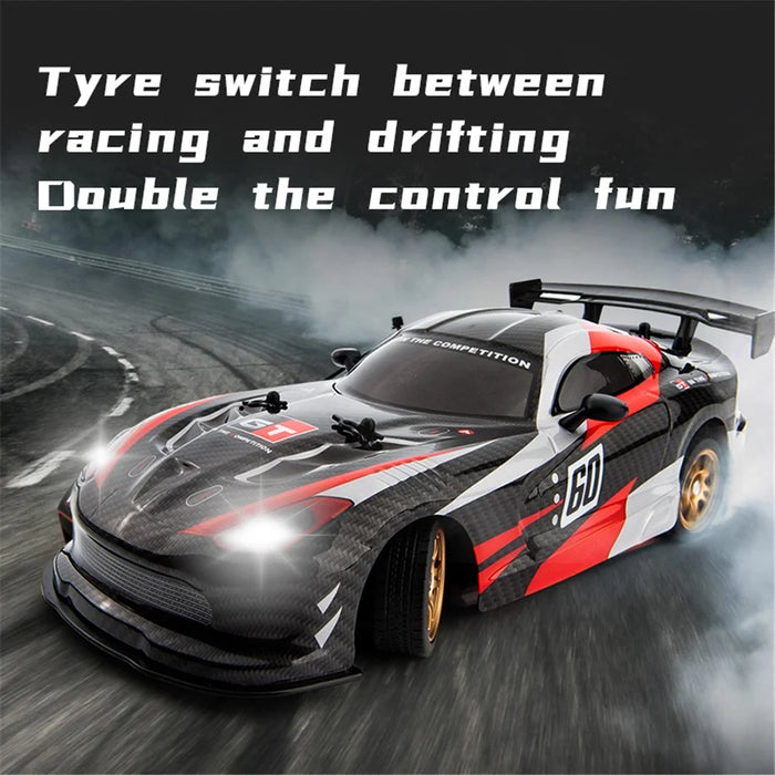 JJRC Q116 1 / 16 16 Km / h Dodge Drifting Car 2.4GHz 4WD RC Racing Car with Front / Rear Lights - Black - 7