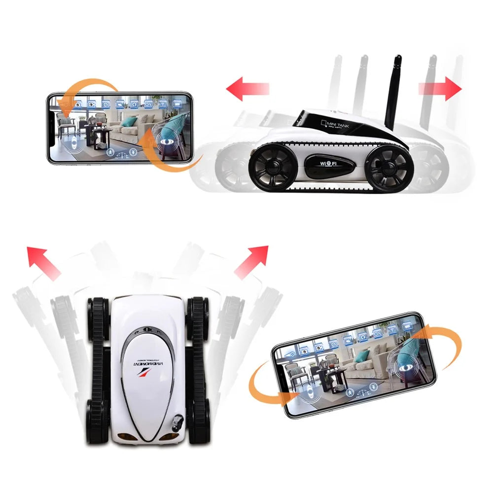 777-272 Mini RC Tank Remote Control Battle Tank Toy Vehicle Model WIFI Real-time Image Transmission Electric Toy - 6