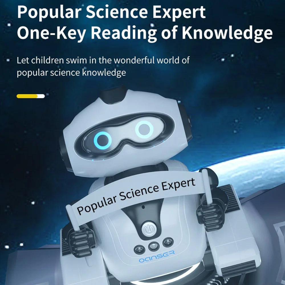 JJRC R22 RC Electric Robot Children Science Educational Toys DIY Programming Recording Built-In Lithium Battery - White - 4