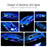 816 Kids RC Speedboat 2.4Ghz High Speed Remote Control Boat Water Toy with LED Light, 1 Battery - Blue - 2
