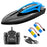816 2.4Ghz RC Speedboat Children High Speed Remote Control Boat Water Toy with LED Light, 2 Batteries - Blue - 1