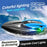 816 2.4Ghz RC Speedboat Children High Speed Remote Control Boat Water Toy with LED Light, 2 Batteries - Blue - 2