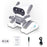 JYX01 2.4G Remote Control Driving Robot Smart RC Robot Kids Toy with Music and Light - Grey+White - 1