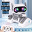 JYX01 2.4G Remote Control Driving Robot Smart RC Robot Kids Toy with Music and Light - Grey+White - 2