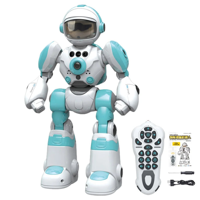 BG1538 RC Dancing Robot AI Smart Voice Robot Model Toys Support Remote Programming, Gesture Sensor - Green - 1