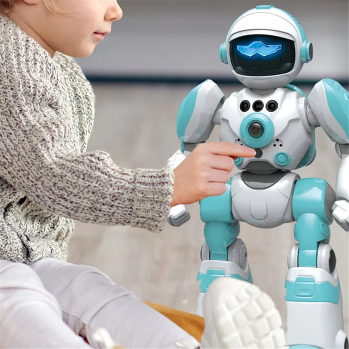 BG1538 RC Dancing Robot AI Smart Voice Robot Model Toys Support Remote Programming, Gesture Sensor - Green - 5