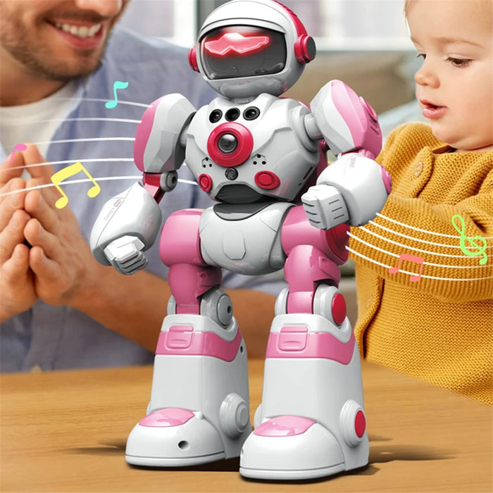 BG1538 RC Dancing Robot AI Smart Voice Robot Model Toys Support Remote Programming, Gesture Sensor - Green - 7