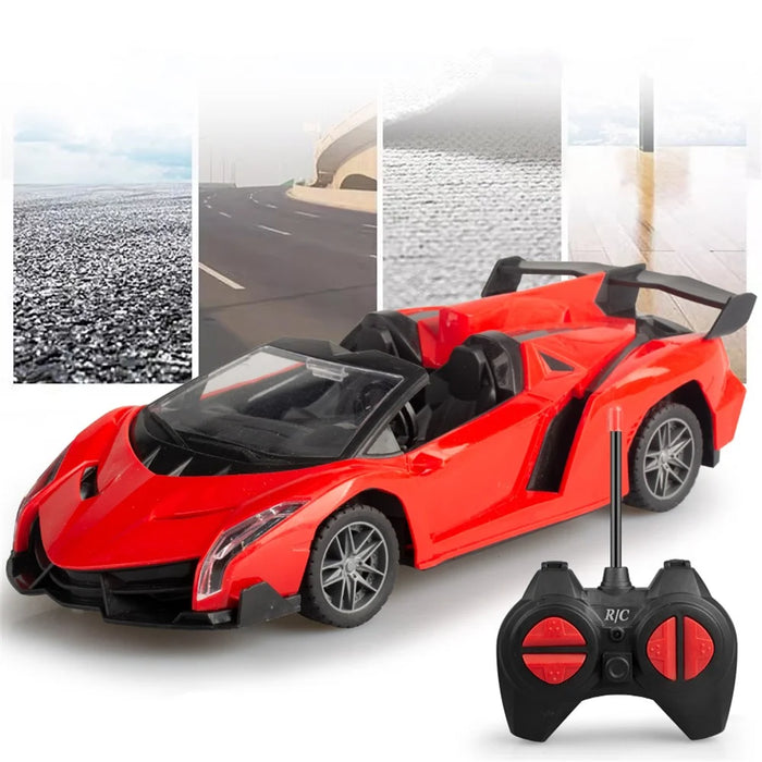LX6078A 1:18 4CH RC Car Simulation Racing Car Model Toy Wireless Drift Electric Vehicle Toys for Children - Red - 3