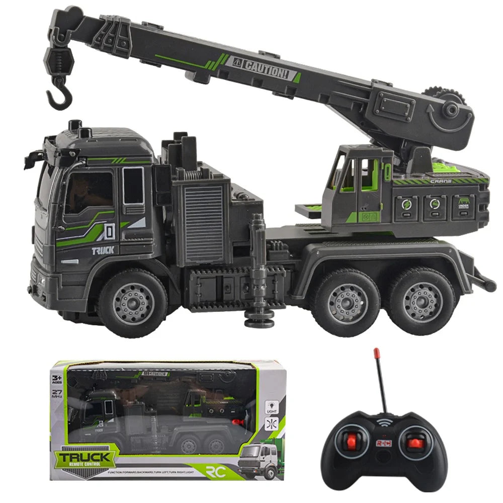 JC-051 Children 1:32 4CH RC Crane  Engineering Toy Multi-Joint Adjustable Wireless Electric Construction Vehicles Toy - 1