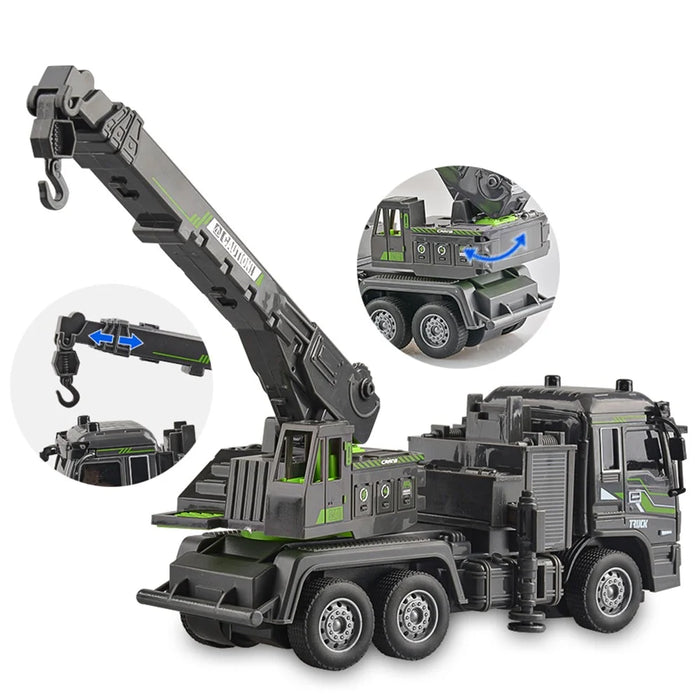JC-051 Children 1:32 4CH RC Crane  Engineering Toy Multi-Joint Adjustable Wireless Electric Construction Vehicles Toy - 2