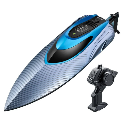 4DRC S3 RC Speedboat 2.4Ghz High Speed Kids Remote Control Boat Water Toy, 1 Battery - Silver - 1