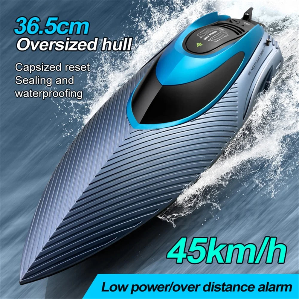 4DRC S3 RC Speedboat 2.4Ghz Remote Control Boat Kids Water Toy, 2 Batteries - Green - 2