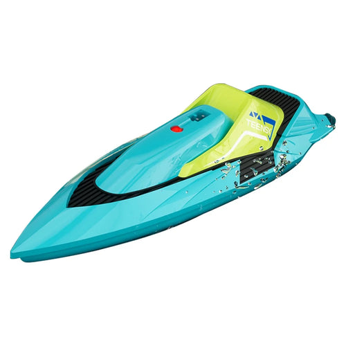 4DRC S5 Mini Dual Propeller Electric Remote Control Boat Kids Water Toy Stunt Boat - Blue - 1