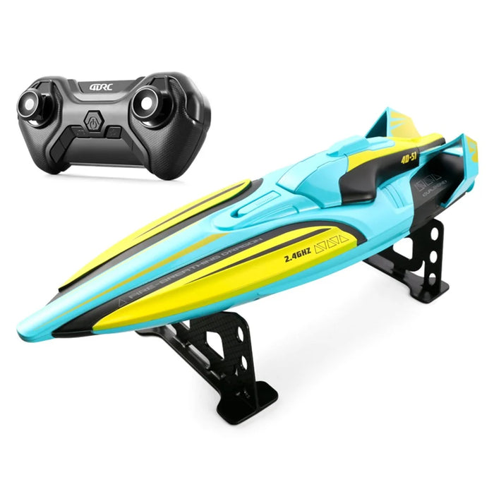 4DRC 4D-S1 2.4G Water Speedboat Toy High-Speed RC Boat, Single Battery - Green - 1