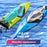 4DRC S2 High-Speed RC Boat 70Km / h Speedboat Toy, Dual Batteries - Green - 4