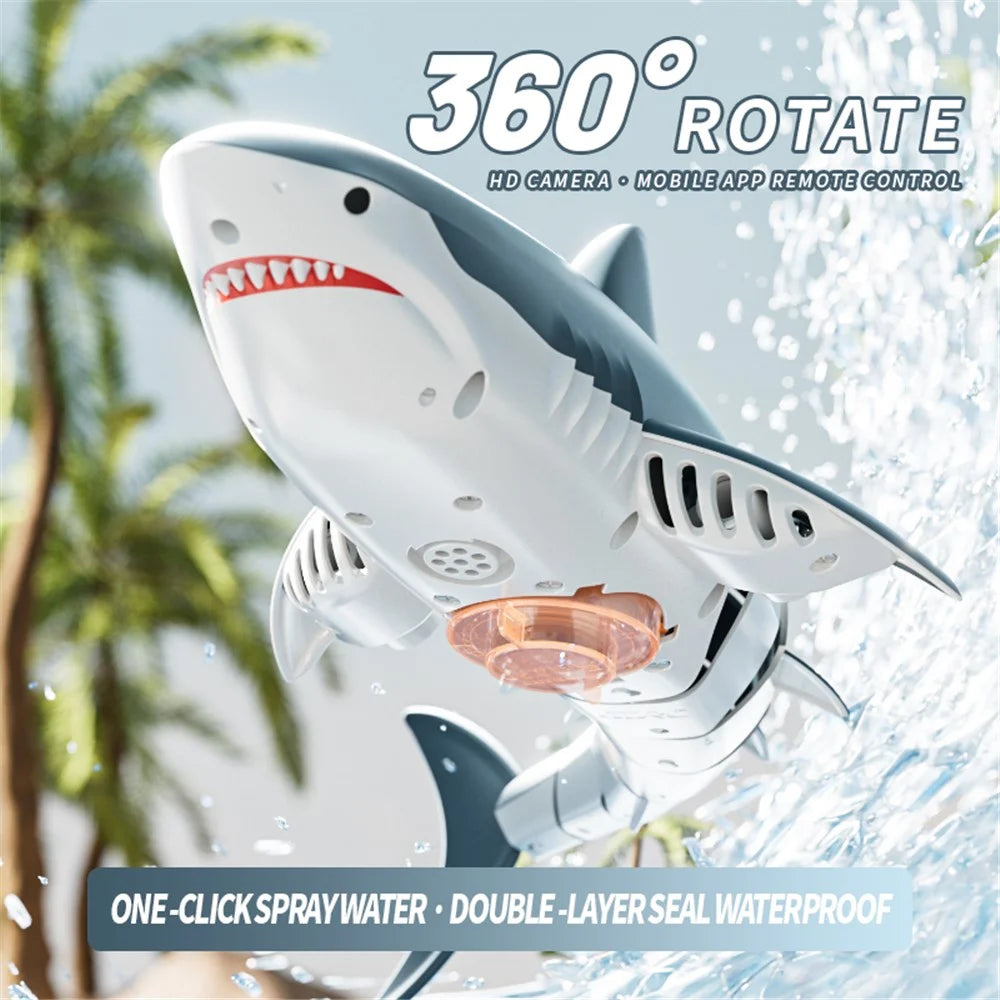 4DRC S6 Remote Control Bionic Shark Camera Lens Design Electric Spray Water RC Toy with 1 Battery - 5