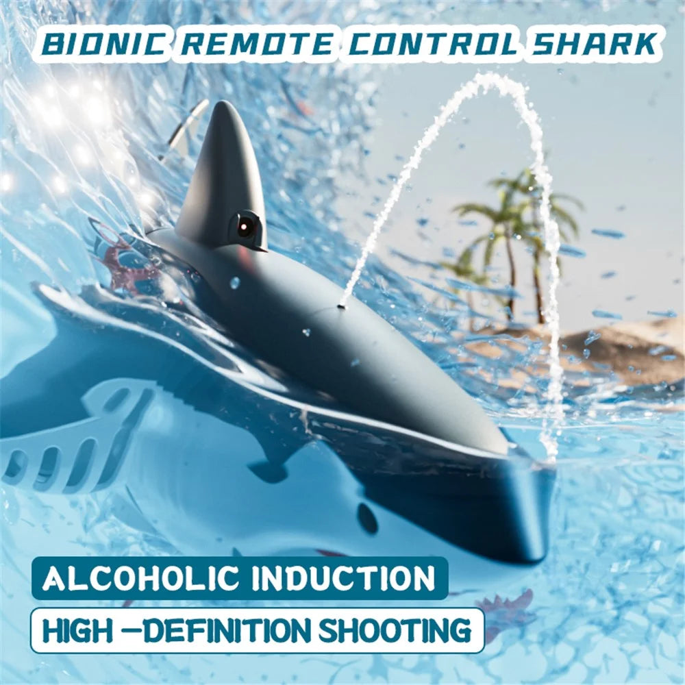 4DRC S6 Bionic Remote Control Shark Spray Water Toy with Camera Electric Megalodon RC Toy, 2 Batteries - 7