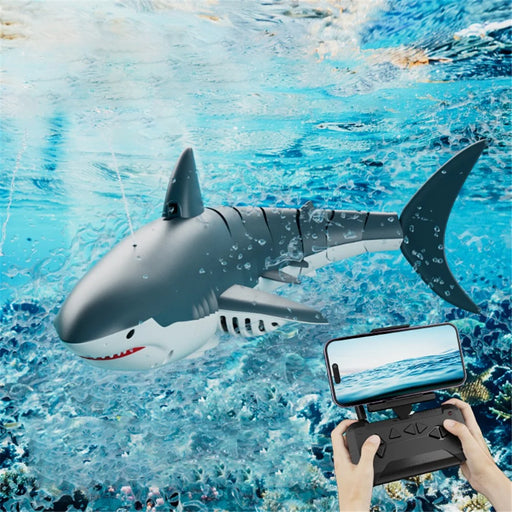4DRC S6 Remote Control Bionic Shark Electric Spray Water RC Toy with 1 Battery (No Camera Lens) - 1