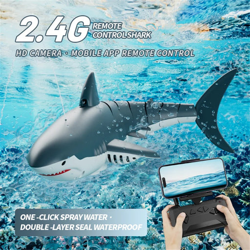 4DRC S6 Remote Control Bionic Shark Electric Spray Water RC Toy with 1 Battery (No Camera Lens) - 2
