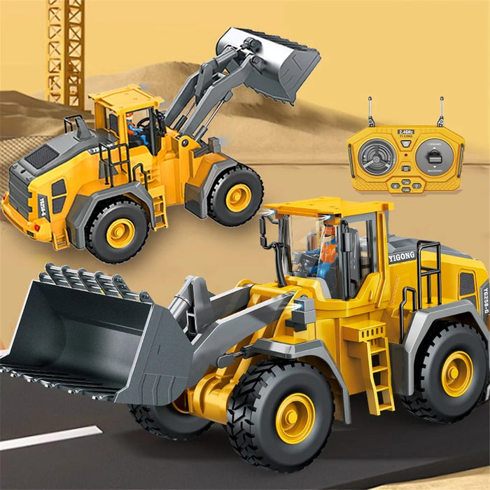 BC1057 Children 2.4G Bulldozer Kids Alloy RC Engineering Vehicle Toys with Remote Control - 4
