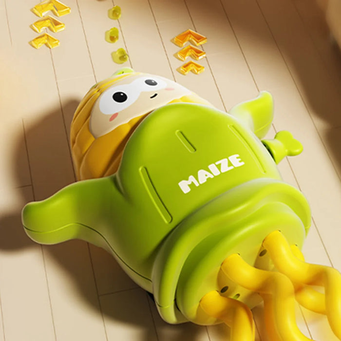 Wind-Up Dancing Corn Ghost Toy Educational Playset Inertia Sliding Dance and Swinging Stress Relief Clockwork Toy - Wind-Up Dancing Corn - 2