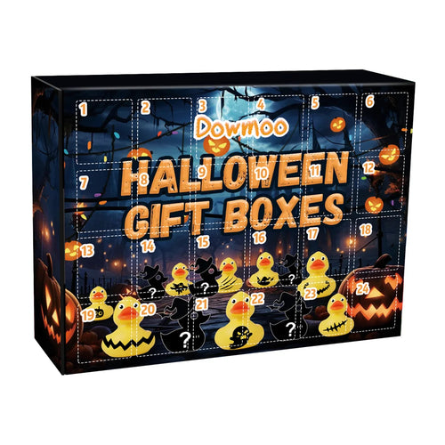 DOWMOO 24PCS Halloween Rubber Duck Blind Box Gift Countdown Calendar Holiday Themed Toy Collectibles - 24-Cell - 1