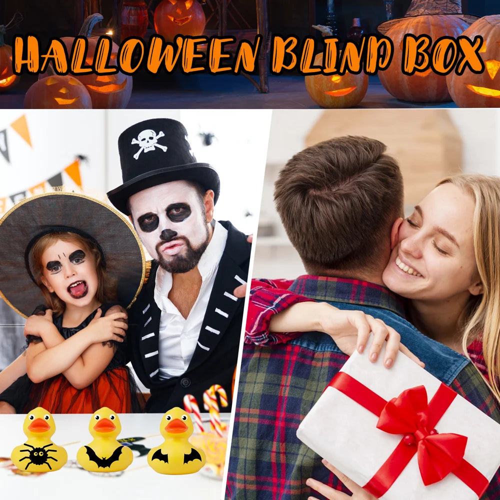 DOWMOO 24PCS Halloween Rubber Duck Blind Box Gift Countdown Calendar Holiday Themed Toy Collectibles - 24-Cell - 5