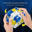 6.9 x 6.9 x 6.9cm 3D Maze Cube Rolling Ball Puzzle Game for Kids Brain Teaser Skill Builder Educational Toy Gift - Blue+White - 4