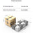 Aluminum Alloy Magic Cube DIY Assembled Developing Intelligence Decompression Toy Gift - Silver - 5