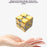 Aluminum Alloy Magic Cube DIY Assembled Developing Intelligence Decompression Toy Gift - Silver - 6
