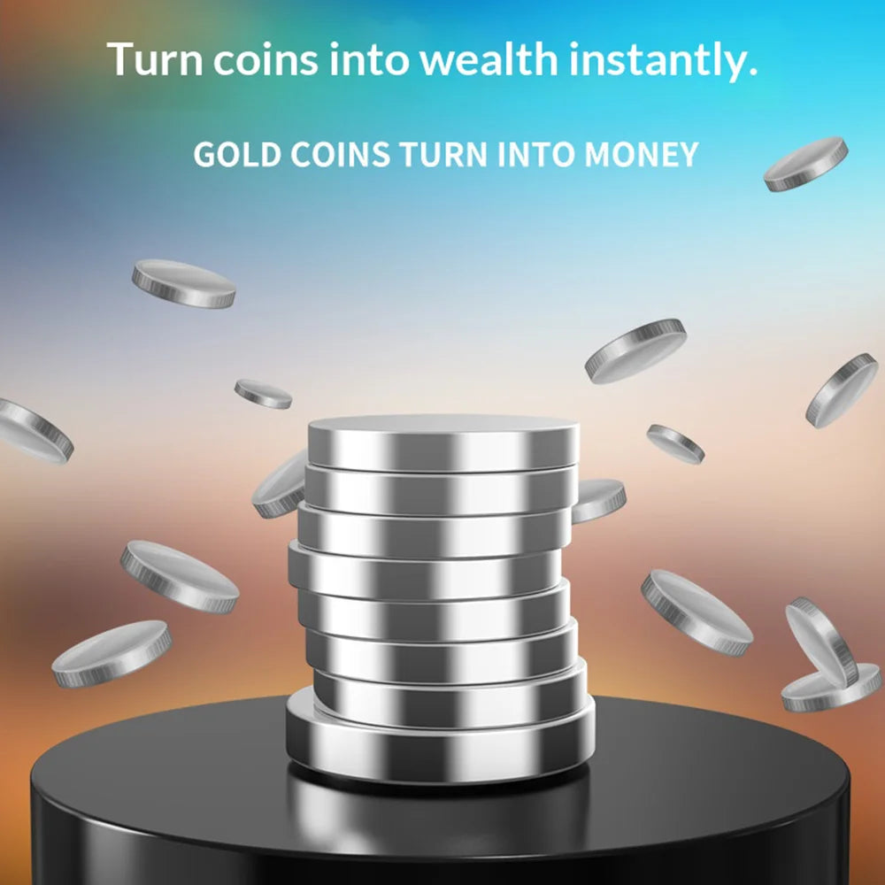 S Type Coin Gyro for Adults Stress Relief Desktop Spinning Stainless Steel Toy Gift - 5