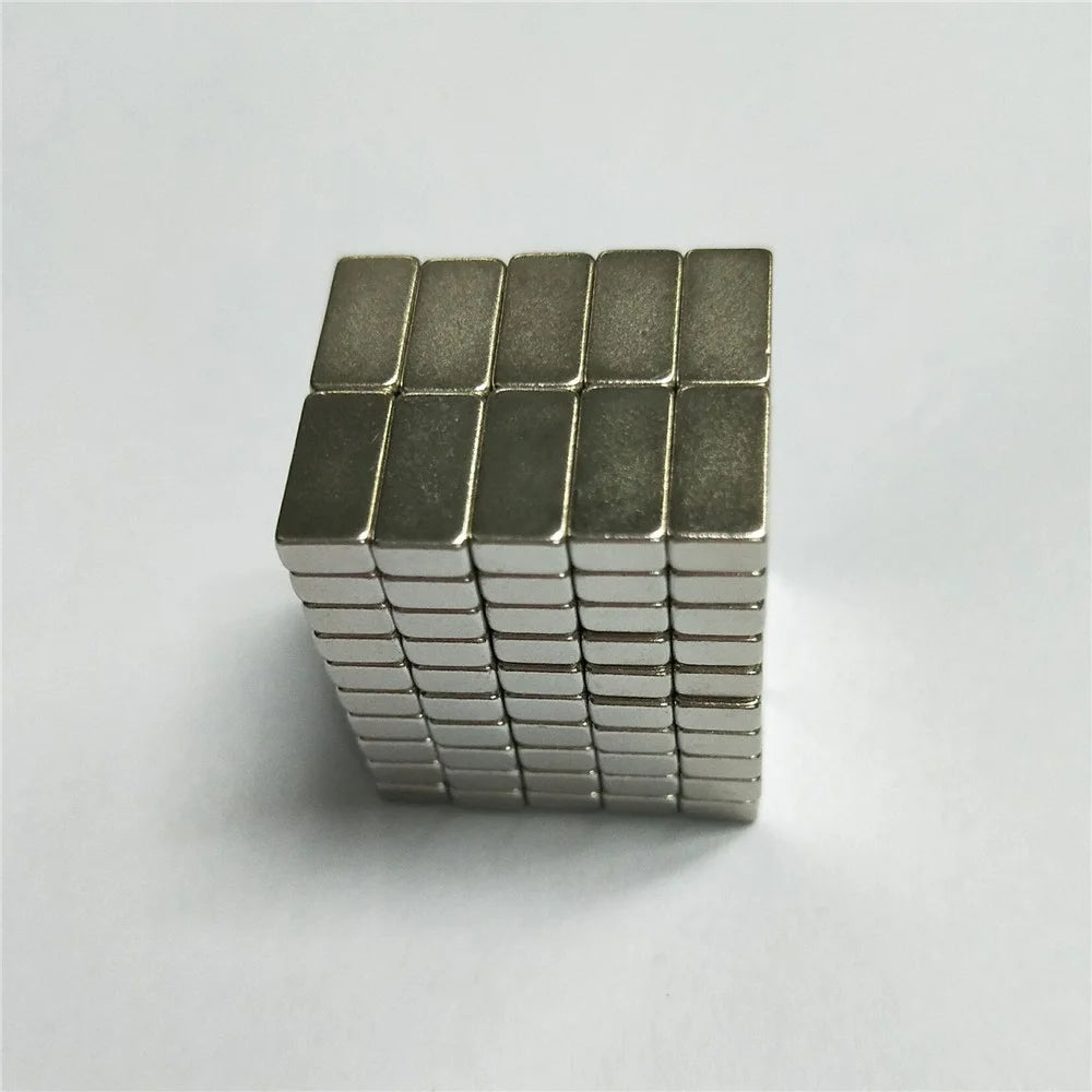 100Pcs/Set Rectangle Powerful DIY NdFeB Magnet for Industrial Medical Equipment, Size: 10x5x3mm - 1