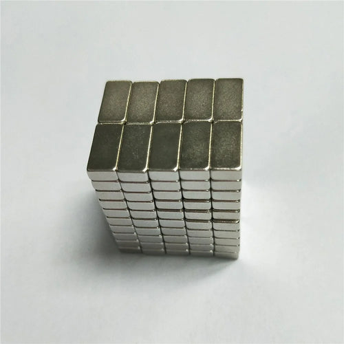 100Pcs/Set Rectangle Powerful DIY NdFeB Magnet for Industrial Medical Equipment, Size: 10x5x3mm - 1