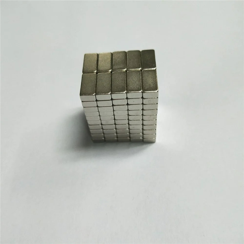 100Pcs/Set Rectangle Powerful DIY NdFeB Magnet for Industrial Medical Equipment, Size: 10x5x3mm - 2
