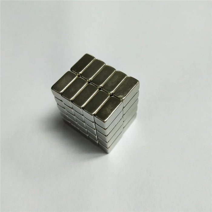 50Pcs/Set Rectangle Powerful DIY NdFeB Magnet for Industrial Medical Equipment, Size: 10x5x5mm - 2
