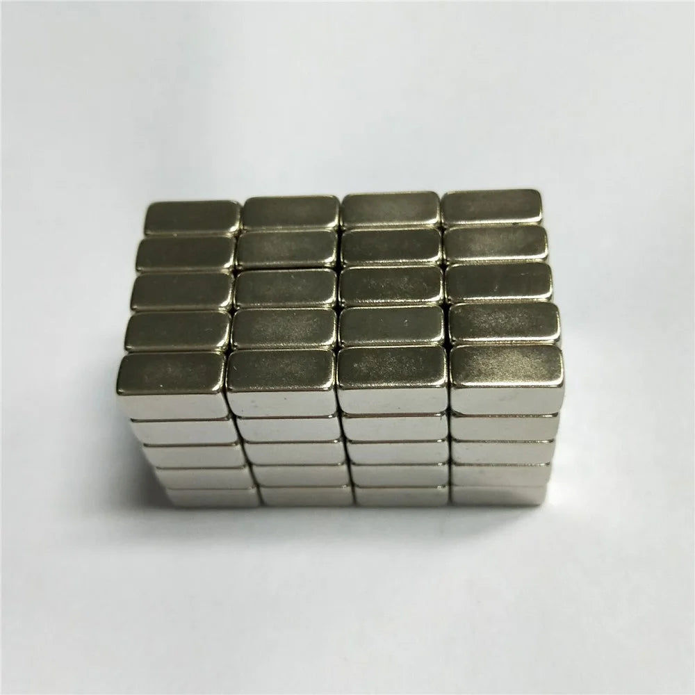 100Pcs/Set Rectangle Powerful DIY NdFeB Magnet for Industrial Medical Equipment, Size: 10x5x5mm - 1