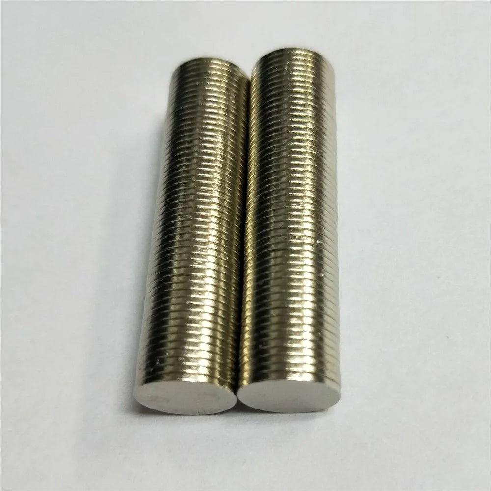 100Pcs/Set Strong Round NdFeB Magnet for Industrial Equipment and DIY Toys, Size: 10 x 1mm - 1