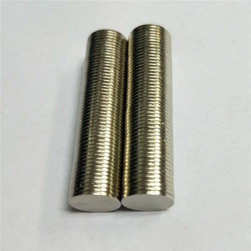 100Pcs/Set Strong Round NdFeB Magnet for Industrial Equipment and DIY Toys, Size: 10 x 1mm - 1