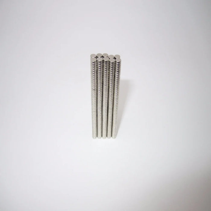 100Pcs/Set Round Powerful NdFeB Magnets for Industrial Equipment and DIY Toys, Size: 3x1mm - 3