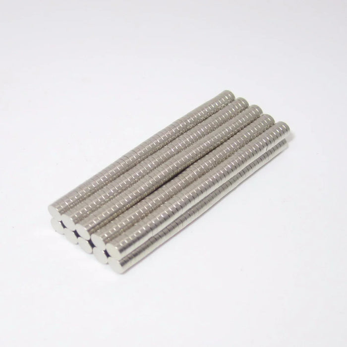 100Pcs/Set Round Powerful NdFeB Magnets for Industrial Equipment and DIY Toys, Size: 3x1mm - 5