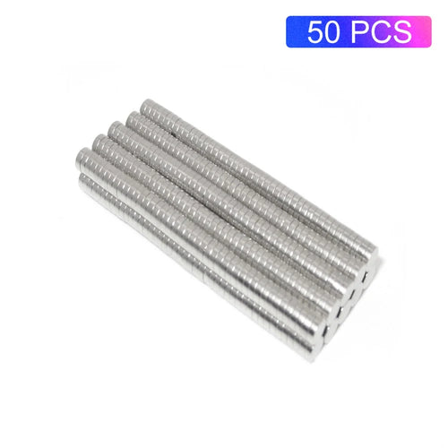 50Pcs/Set Round Powerful NdFeB Magnets for Industrial Equipment and DIY Toys, Size: 3x1mm - 1