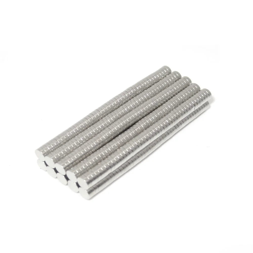 50Pcs/Set Round Powerful NdFeB Magnets for Industrial Equipment and DIY Toys, Size: 3x1mm - 7