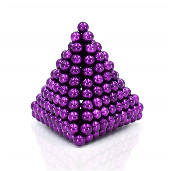 216Pcs/Set 5mm UV Discoloration Magnetic Balls Building Block Toy - White - 5