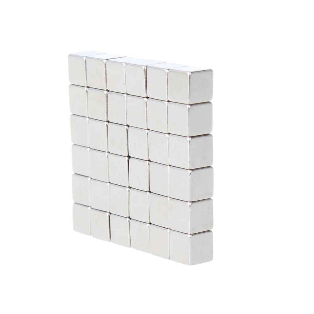 4mm 216pcs Magnetic Square 3D Puzzle Magic Cube Toy - Silver Color - 5