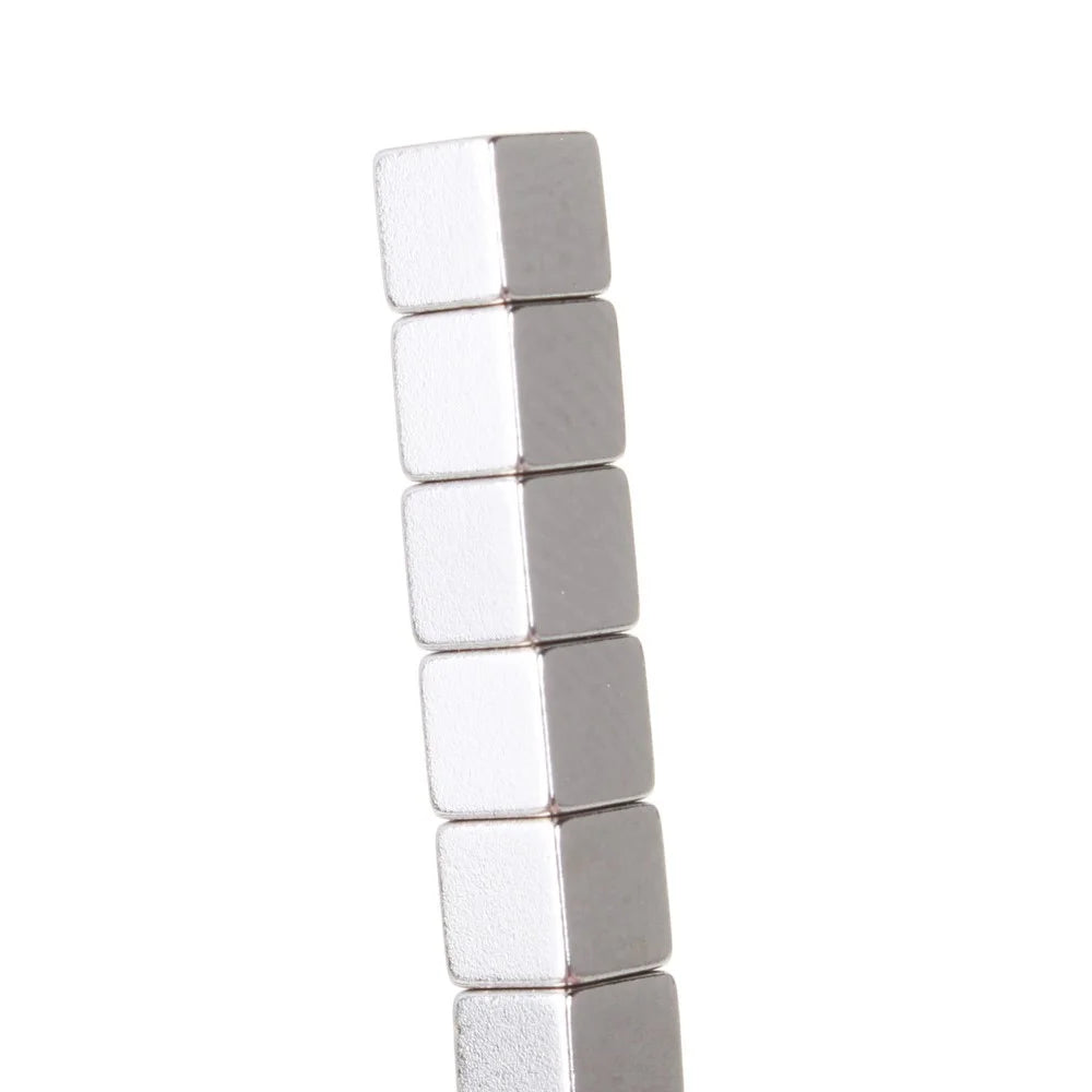4mm 216pcs Magnetic Square 3D Puzzle Magic Cube Toy - Silver Color - 6