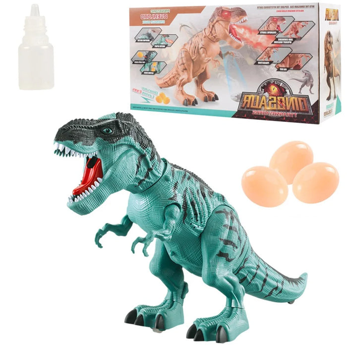 333-56 Electric Spray Projection Tyrannosaurus Rex Dinosaur Model Simulation Lay Eggs - Blue - 1