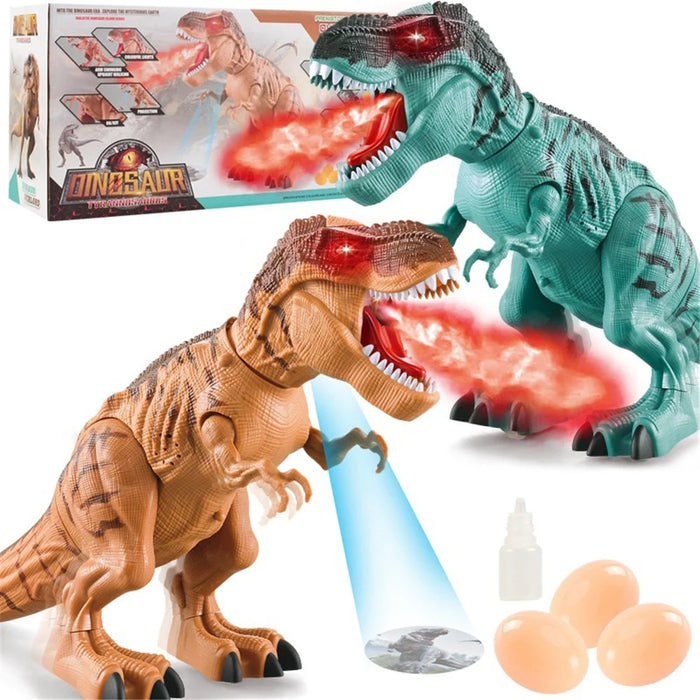 333-56 Electric Spray Projection Tyrannosaurus Rex Dinosaur Model Simulation Lay Eggs - Blue - 2
