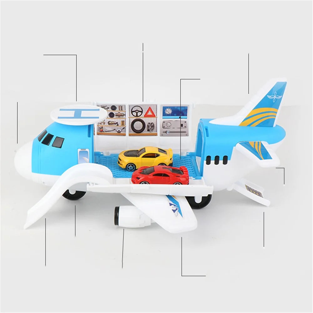 Children Early Education Airplane Model DIY Assembly Storage Plane Car Toy - 4