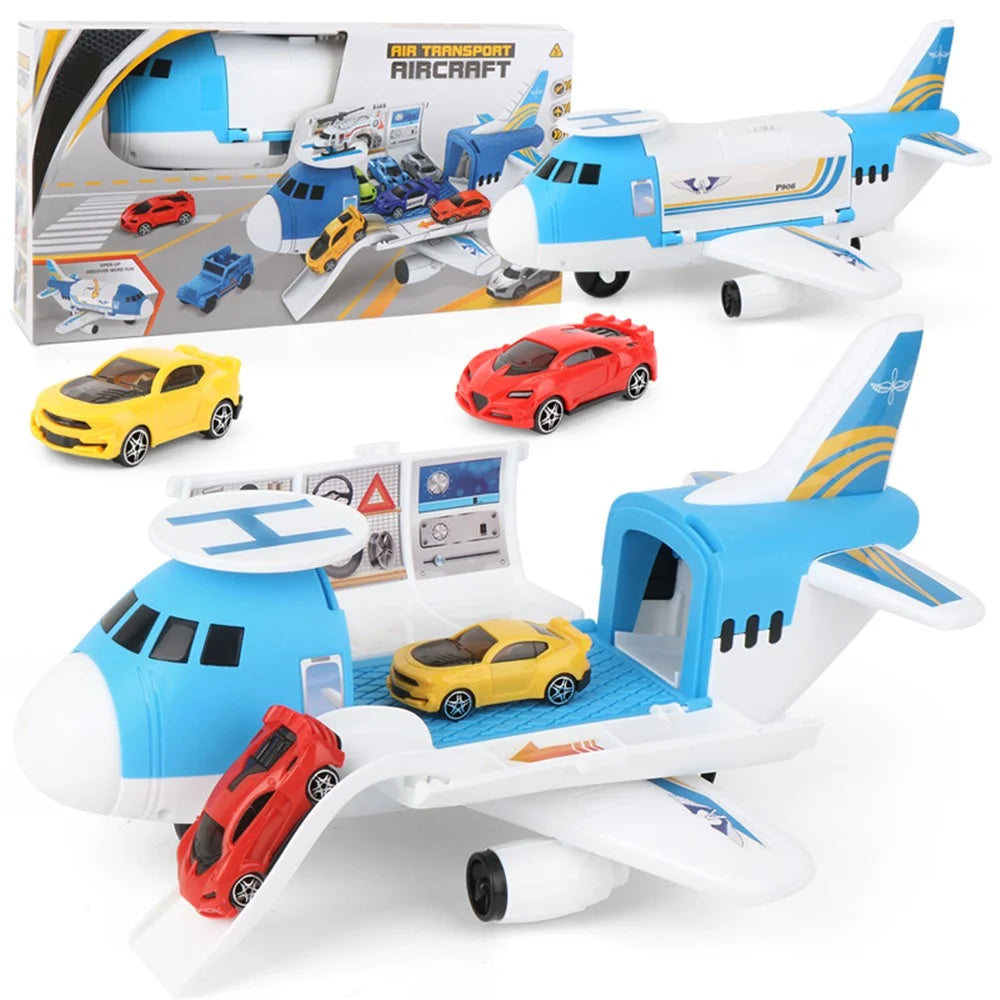 Children Early Education Airplane Model DIY Assembly Storage Plane Car Toy - 7
