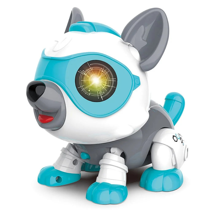 Intelligent Voice Control Assembled Toy Building Toy Multifunctional Electronic Dog Shaped Toy - DIY013/Blue - 2